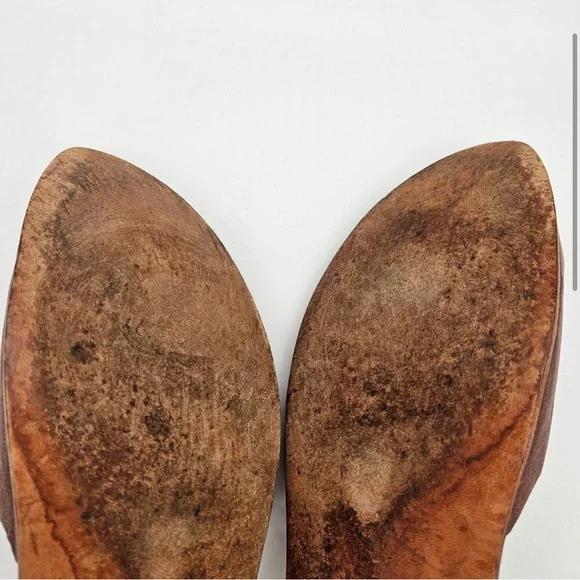 CYDWOQ Vintage style leather mary jane brown sandals sz 42 - Picture 5 of 5